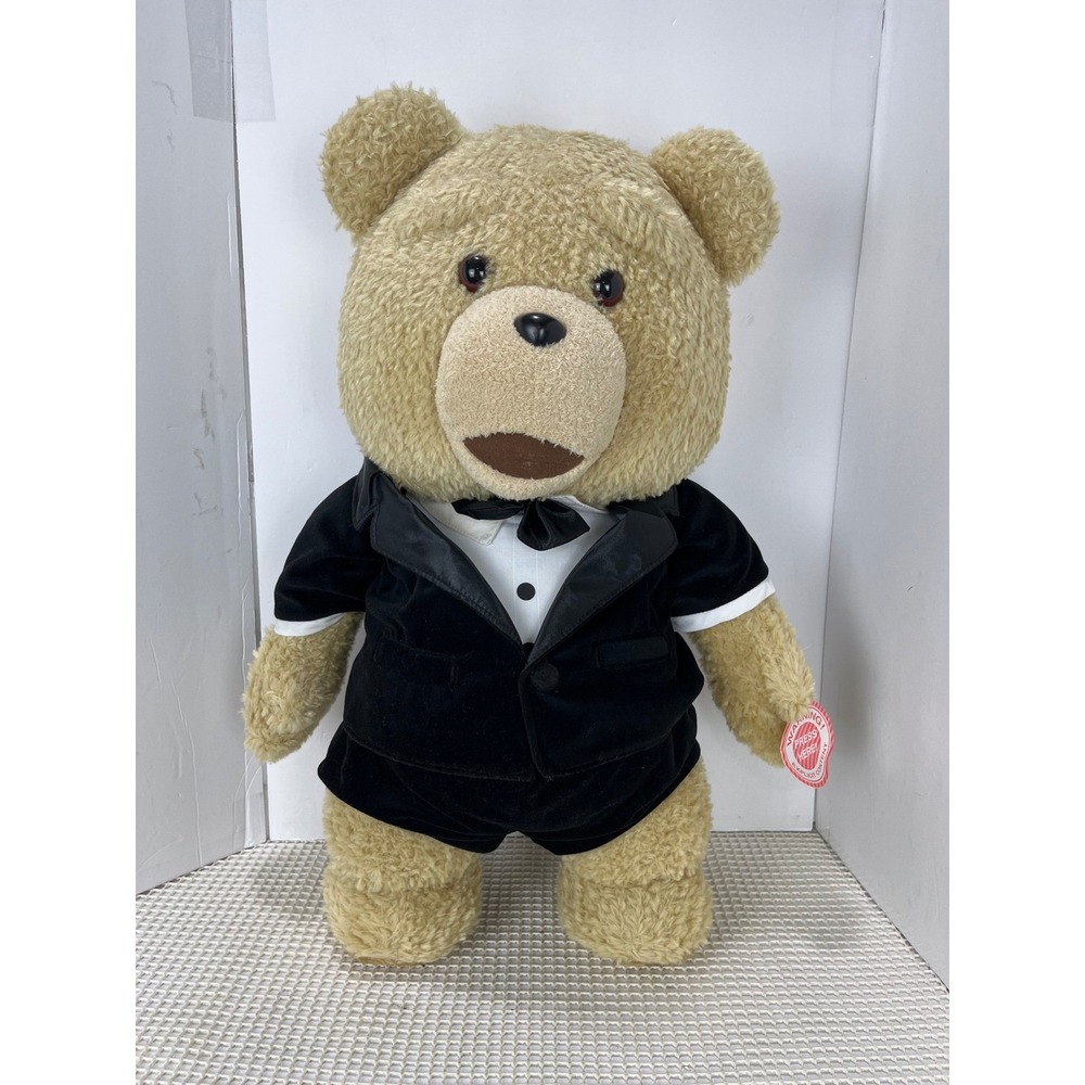 Ted In Tuxedo 24" With Sound Dressed Plush Talking Teddy Bear‎ Explicit New
